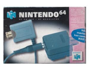 N64 rf kabel m. kasse (slidt)