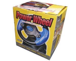 Power Wheel til PS1 og PS2 Rat og pedaler m. kasse og manual