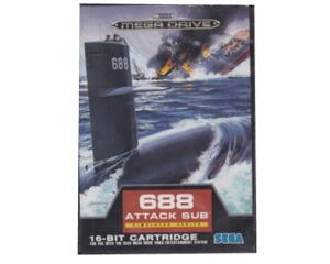 688 Attack Sub m. kasse og manual (SMD)