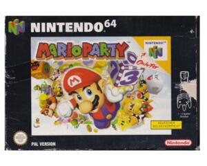 Mario Party m. kasse (slidt) og manual (tysk) (N64)