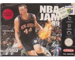 NBA Jam 99 m. kasse (klemt) og manual (N64)
