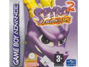 Spyro 2 : Season of Flame m. kasse (slidt) og manual  (GBA)