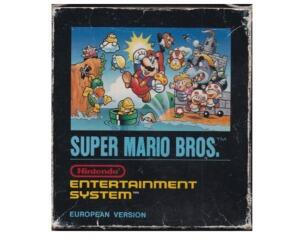 Super Mario Bros. 1 (scn) m. kasse (lille kasse) (slidt) og manual (NES)