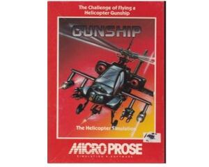 Gunship : The Helicopter Simulation (disk) (papæske) (Commodore 64)