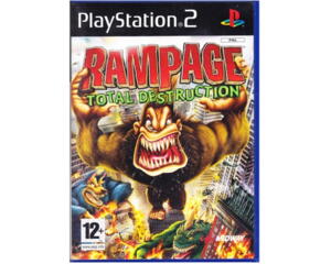 Rampage : Total Destruction (tysk kasse og manual (PS2)