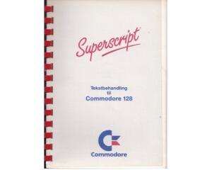 Superscript Tekstbehandling til Commodore 128 (dansk)