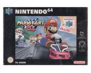 Mario Kart 64 (misfarvet) m. kasse (slidt) og manual (N64)