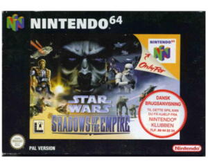 Star Wars : Shadows of the Empire m. kasse (slidt) (N64)  