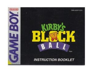Kirby's Block Ball (SCN) (GameBoy manual)