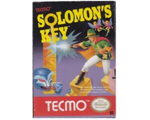 Solomon's Key (scn) m. kasse (mærke) og manual (NES)