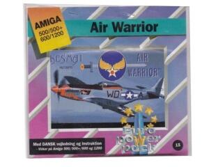 Air Warrior (euro power pack) m. kasse og manual (Amiga)