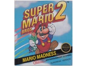 Super Mario Bros. 2 (scn) (lille kasse) m. kasse og manual (NES)