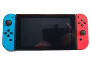 Nintendo Switch m. Neonrød/Neonblå Joy-Con (brugt) (kun konsol) (skadet)