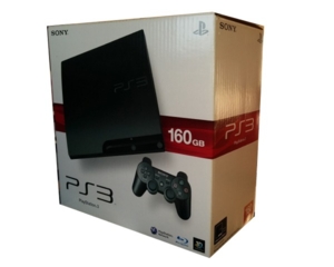 Playstation 3 160GB slim m. kasse og manual (mangler indlæg)