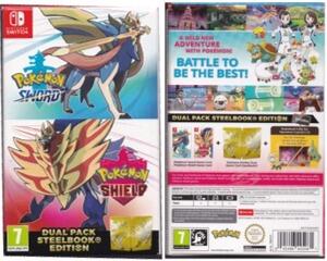 Pokémon Sword and Pokémon Shield - Dual Pack Steelbook Edition (Switch)
