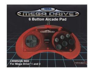 Sega Joypad (orig) (crimson red) (ny vare)