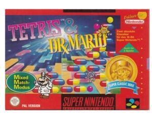 Tetris / Dr. Mario (noe) (classic series) m. kasse og manual (SNES)