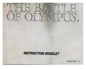 Battle of Olympus, The (slidt) (SCN) (Nes manual)