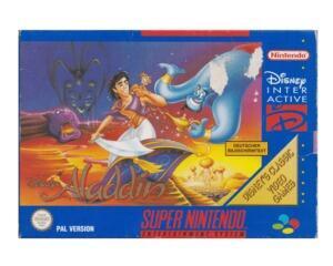 Aladdin (noe/sfrg) m. kasse (skadet) (classic) og manual (SNES)