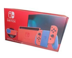 Nintendo Switch (Mario Red & Blue edition) (2019) Joy-Con (brugt) m. kasse og maual
