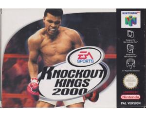 Knockout Kings 2000 (kosmetiske fejl) m. kasse og manual (N64)