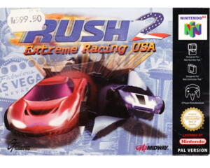 Rush 2 : Extreme Racing USA m. kasse og manual (N64)