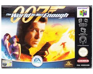 007 : The World is not Enough m. kasse og manual (N64)