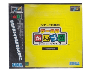 Sega Games Can vol. 2 (Mega CD) m. kasse og manual (Jap) (SMD)