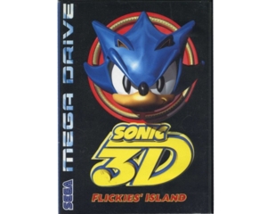 Sonic 3D m. kasse og manual (SMD)