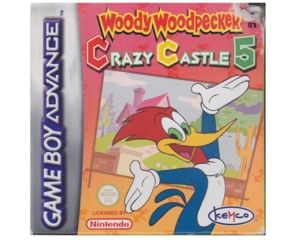 Woody Woodpecker : Crazy Castle 5 m. kasse og manual (GBA)