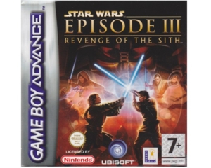 Star Wars Epi III : Revenge of the Sith m. kasse og manual (GBA)