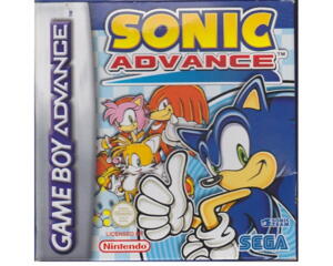 Sonic Advance m. kasse og manual (GBA)