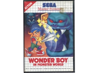 Wonder Boy in Monster World m. kasse og manual (SMS)