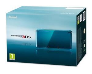 Nintendo 3DS (Aqua Blue) (scn) m. kasse og manual