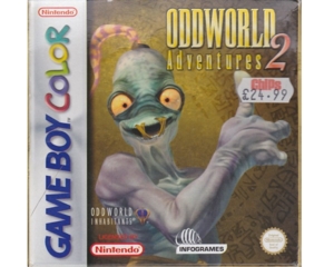 Oddworld Adventures 2 m. kasse og manual (GBC)