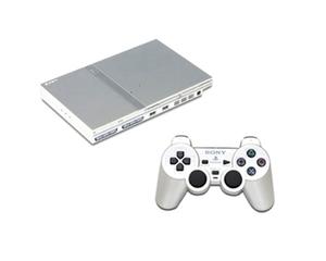 PS2 slim (silver facelift) incl. 1 pad