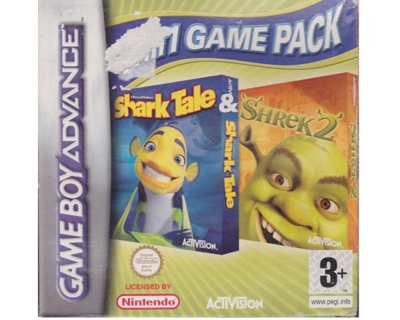 Shark Tale & Shrek 2 m. kasse (GBA)