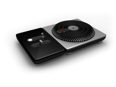 DJ Hero Turntable i kasse m. spil (Xbox 360)