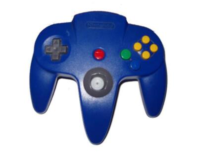 N64 joypad (blå) (renoveret)