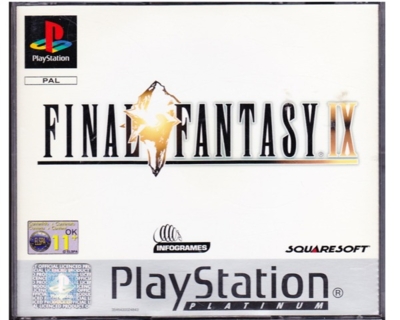 Final Fantasy IX u. manual (platinum) (Tysk)  (PS1)
