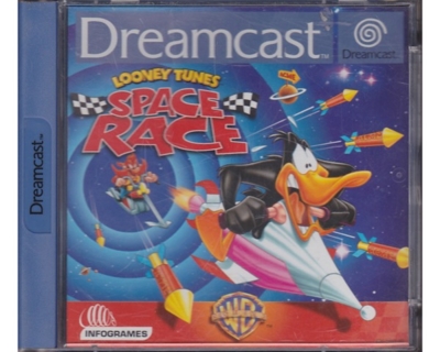 Looney Toones : Space Race m. kasse og manual (Dreamcast)