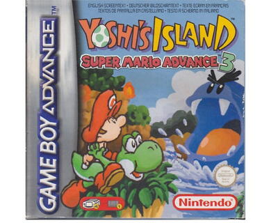 Super Mario Advance 3 : Yoshi's Island m. kasse og manual (GBA)
