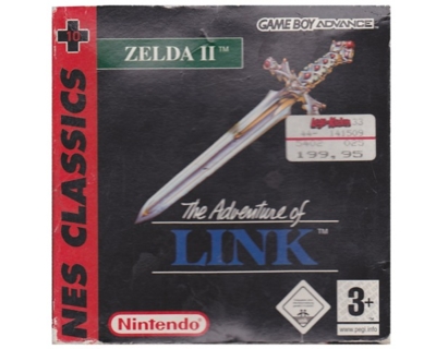 Zelda II : The Adventures of Link (classics) m. kasse (slidt) og manual (GBA)