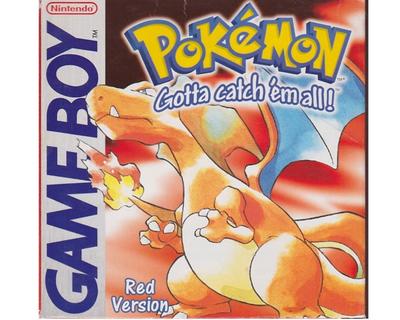 Pokemon Red m. kasse og manual (GameBoy)