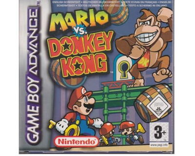 Mario vs Donkey Kong m. kasse og manual (GBA)