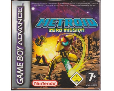 Metroid : Zero Mission kasse og manual (GBA)