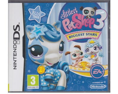Littlest Pet Shop 3 : Biggest Star Blue Team (dansk) (Nintendo DS)