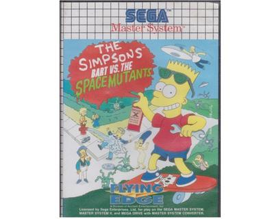 Simpsons : Bart vs The Space Mutants m. kasse og manual (SMS)
