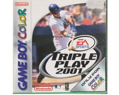Triple Play 2001 m. kasse og manual (GBC) 