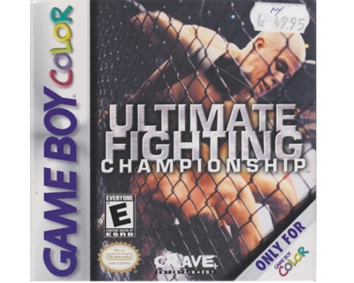 Ultimate Fighting Championship m. kasse og manual (GBC)